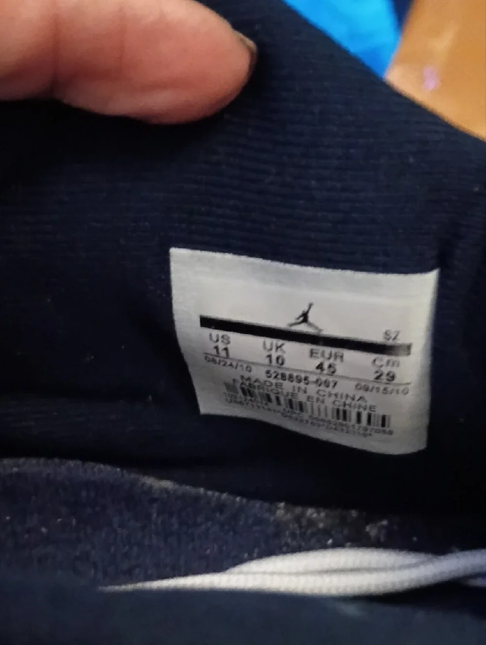 Jordan Men's High-Top Sneakers in Navy and White